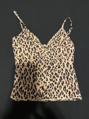 Cheetah print tank top